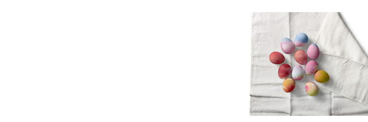 frühlingshafte Osterzeit / Banner / Textfreiraum