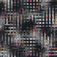 seamless checks and abstract style geometrical pattern  