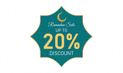 ramadan sale template upto 20% off vector, ramadan sale up to 20% off vector illustration, ramadan discount vector, ramadhan sale typography