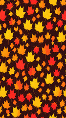 Fototapeta na wymiar autumnal background of maple leaves