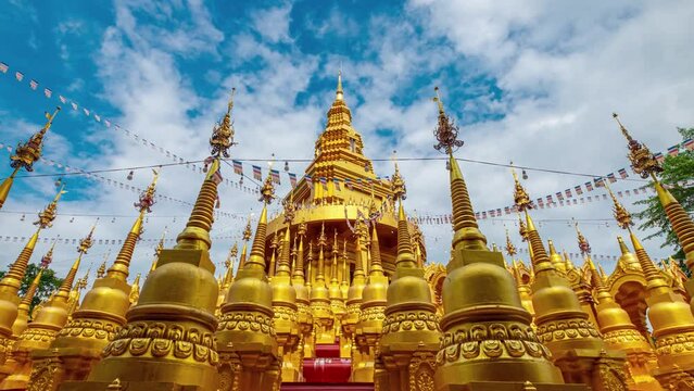 Timelapse video of temple in Nakhon ratchasima , Thailand.