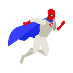 Superhero Flying Spider Composition