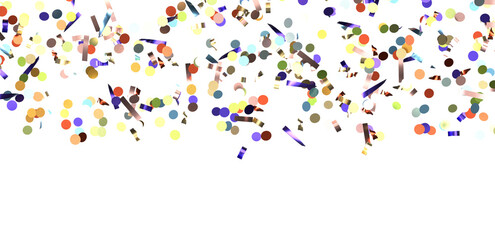 Fototapeta na wymiar confetti png. Gold confetti falls from the sky. Glittering confetti on a transparent background. Holiday