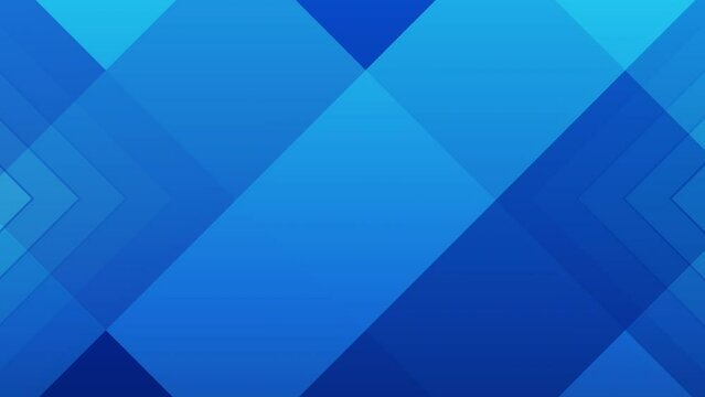 Abstract blue gradient futuristic geometry technology background. Seamless looping animation