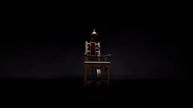 Wooden Electric Chair Execution 3D Video Animation