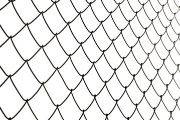 Black mesh texture isolated on white background, clipping path. metal mesh