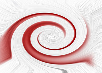 Fototapeta na wymiar Red and white paint in motion