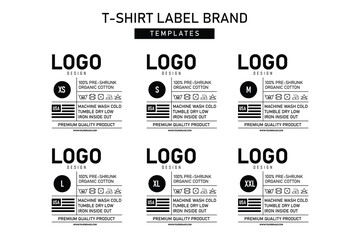 Clothing neck label tag concept vector design