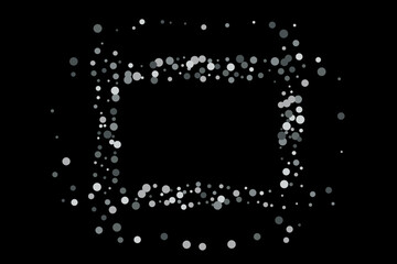 Silver glitter confetti, great design for any purpose. Party decor.