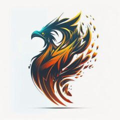 Obraz premium Phoenix logo design symbol , Generated AI