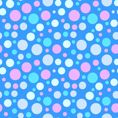 Polka dot seamless pattern. Minimal fashion design print. Polka dots creative trendy modern background, tile. For home decor, fabric textile pattern, postcard, wrapping paper, wallpaper