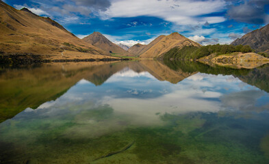 Fototapeta na wymiar Lake Reflection, New Zealand