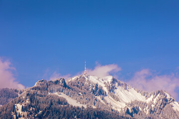 Fototapeta na wymiar Grünten - Winter - Schnee - Allgäu - Berg