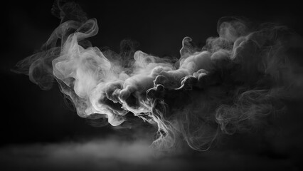 Abstract fog and smoke on a dark background