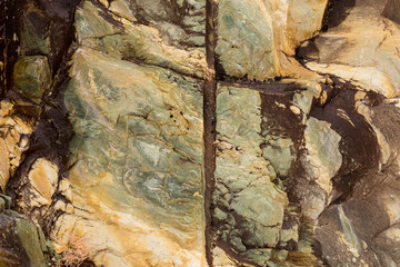Closeup of a brown rock