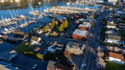 Beautiful day in Gig Harbor, Washington, USA