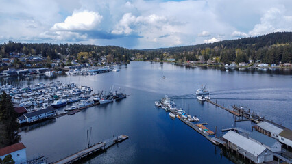 Beautiful day in Gig Harbor, Washington, USA