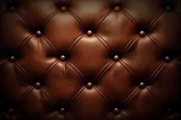 Brown Leather Texture Background. Generative AI