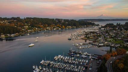 Fall Sunset in Gig Harbor, WA