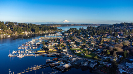 Mount Rainier in Gig Harbor, Washington 