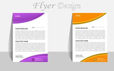 Modern Creative & Clean business style letterhead, corporate letterhead bundle, Abstract Letterhead Design Modern Business Letterhead.