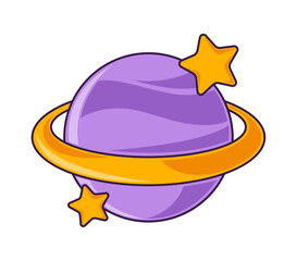 space planet cartoon