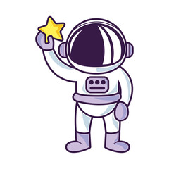 astronaut with star