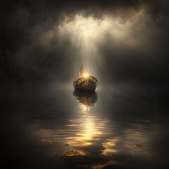 lamp in the water