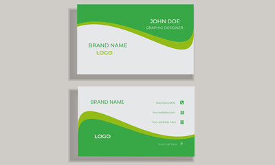 Modern Unique Simple Clean Attractive Business Card With Mockup