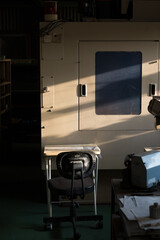 Parts processing work with a lathe