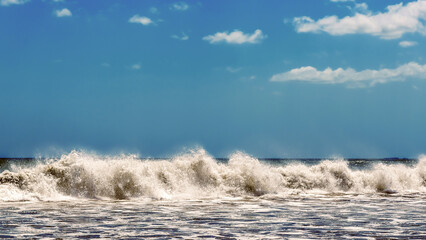 Waves at Playa Los Destiladeros located near Limon, Pedasi in Panama.