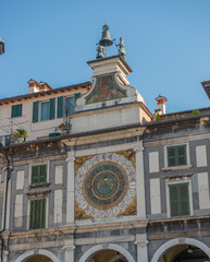 Astral clock in piazza della Loggia in Brescia