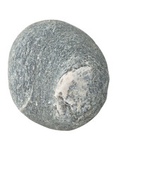 grey stone with no shadow isolated on transparent background