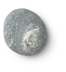 grey stone with shadow isolated on transparent background