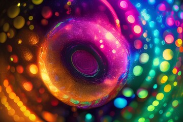 abstract background with circles-Generate AI