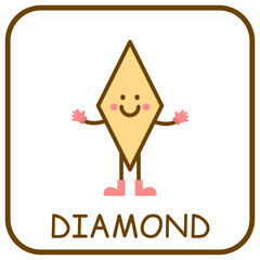 Flashcards for learning shapes for kids. Funny game for early education. Cute characters for geometry studing. Maze activity. Children mathematics game.
