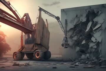 truck in the city-Generate AI