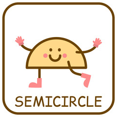 Flashcards for learning shapes for kids. Funny game for early education. Cute characters for geometry studing. Maze activity. Children mathematics game.
