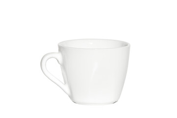 Empty coffee ceramic cup or ceramic mug isolated on white background