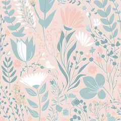 flowery and delicate background, soft colors