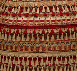 fabric texture in folk style
