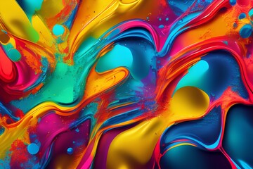 abstract background with waves-Generate AI