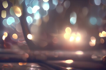 christmas lights on the street-Generate AI