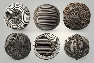 set of black and white paper-Generate AI