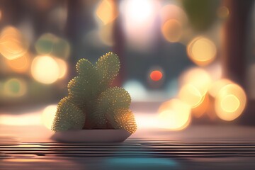 christmas tree with lights-Generate AI