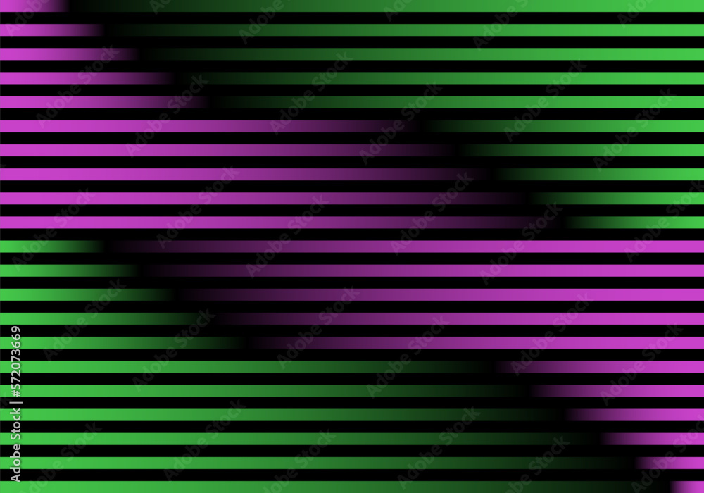 Leinwandbilder Dynamic Neon Background with Stripes. Vector Banner with Gradient. Chat Technology Pattern