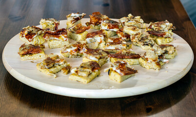 Frico with cheese, a typical specialty of northeastern Italy.