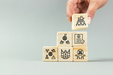 Geopolitical strategy, the concept of diplomatic negotiation in the world, building trust between countries