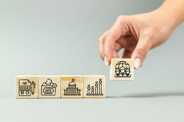 Political elections, a democratic state, meticulously recruiting people to state positions