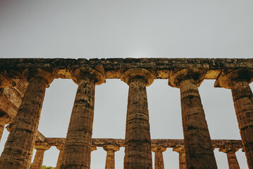 Fototapeta premium Temple of Athena in Paestum, Italy.